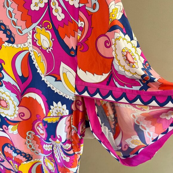 Trina Turk Vibrant Multicolor Sevilla Swim Cover Up: Size S - Picture 2 of 6